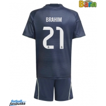 Real Madrid Brahim Diaz #21 Bortedraktsett Barn 2025-26 Kortermet (+ Korte bukser)